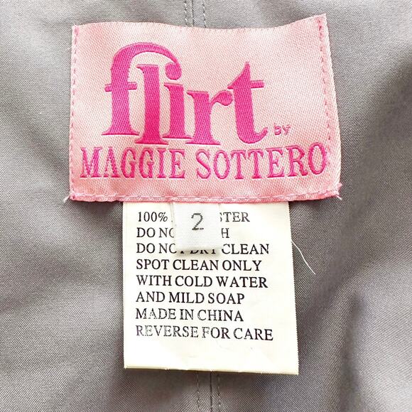 Flirt by Maggie Sottero Mermaid Trumpet Sweetheart Hi-Lo Dress women's size 2 - Picture 10 of 14